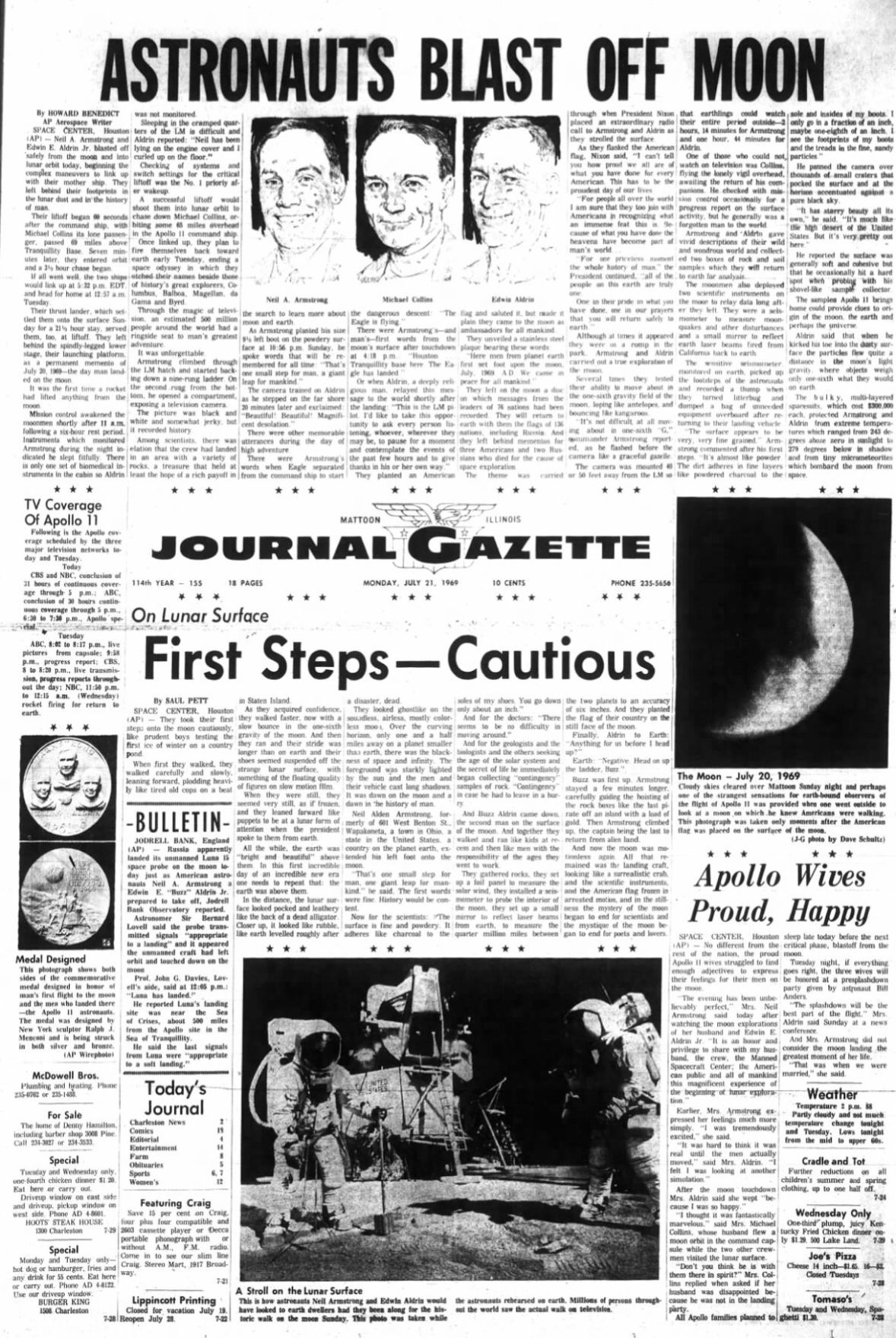July 21, 1969 - Moon landing